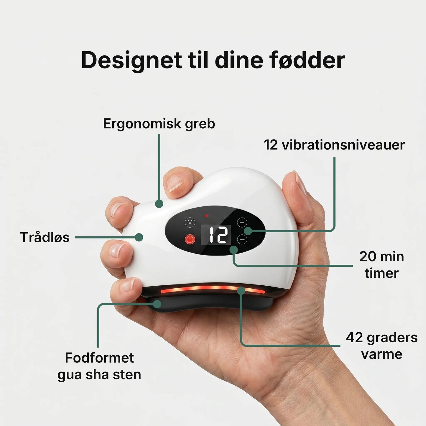 RevivoCare 3-i-1 Fodmassager